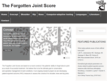 Tablet Screenshot of forgotten-joint-score.info